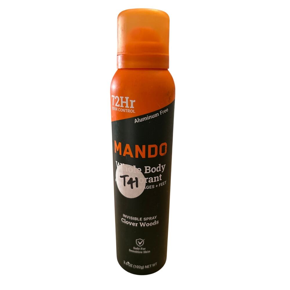 New Mens Mando Whole Body Deodorant Invisible Spray Clover 🍀 Woods 3.6oz
